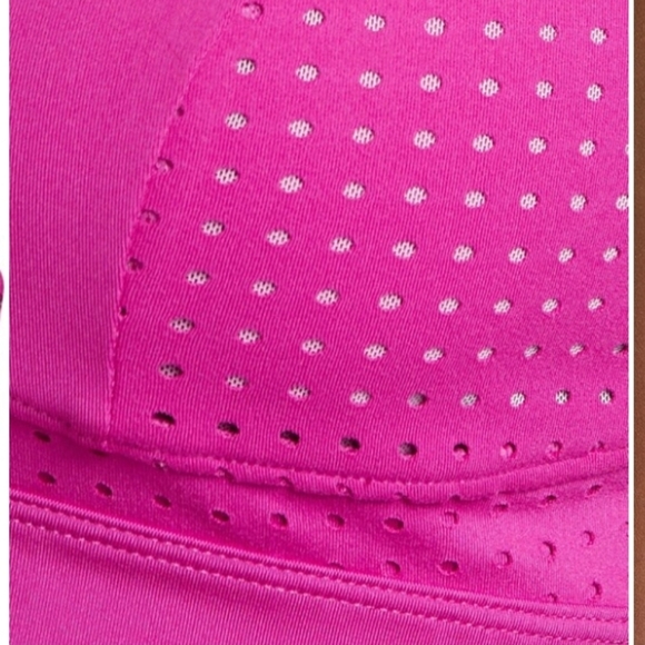 Zella, Studio Lite‎ Perforated Sports Bra, Pink Wild Aster, Size Medium - Picture 8 of 11